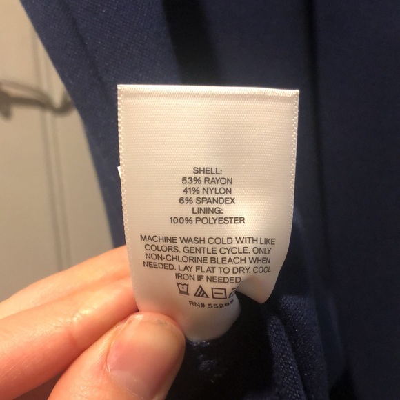 Navy floor length dress NWT - Picture 6 of 6